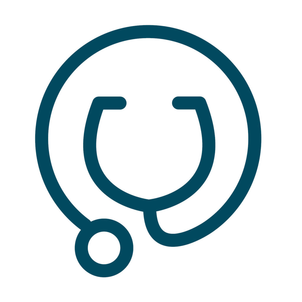 Blue Stethascope Icon