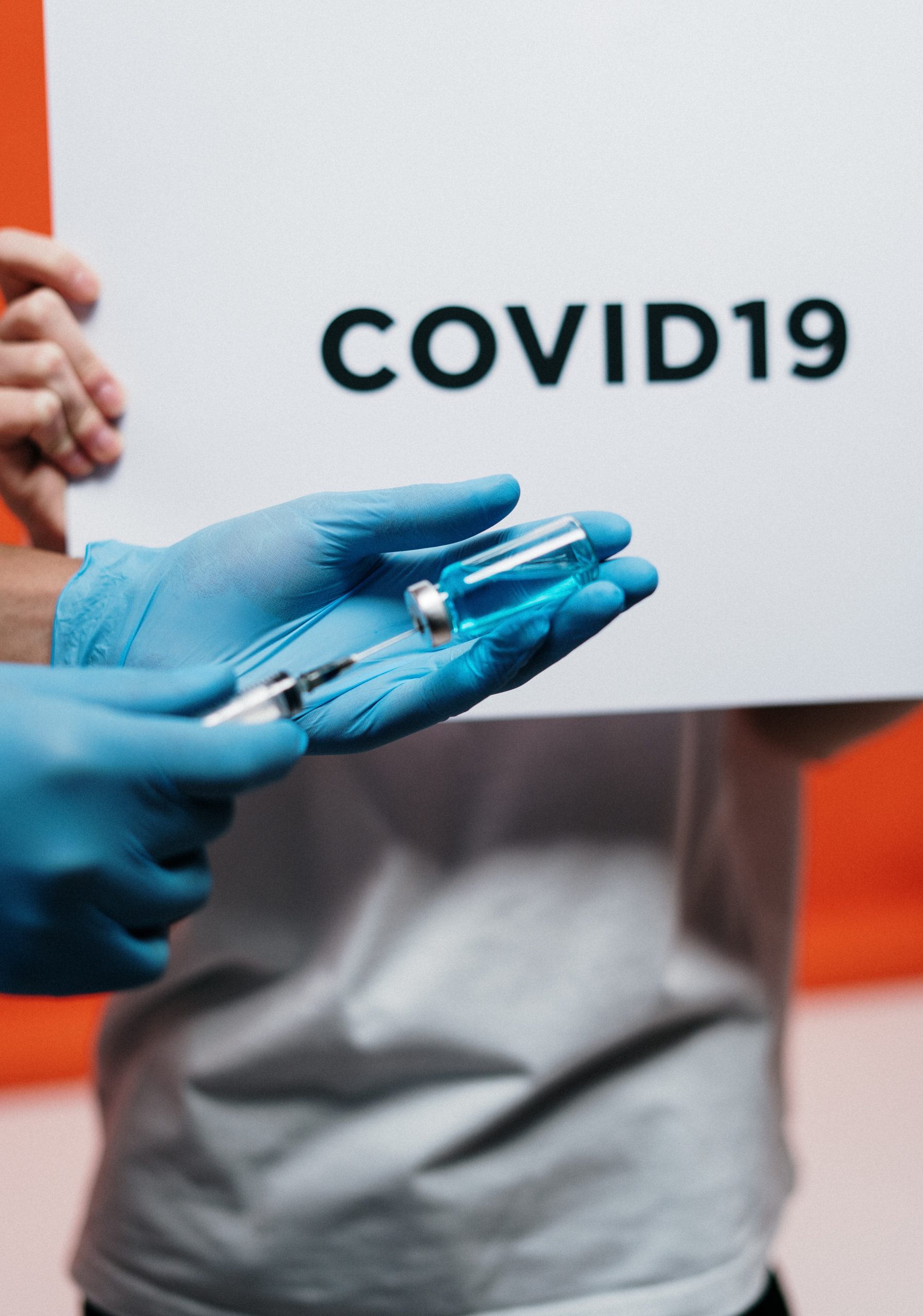 Doctor handling Covid-19 vaccination