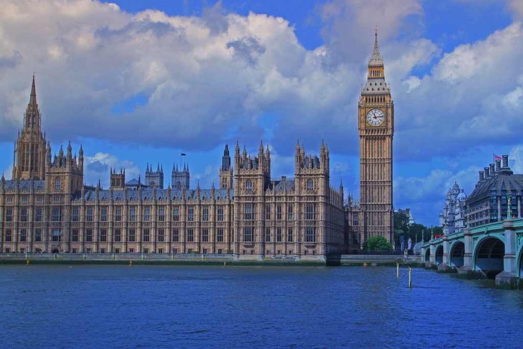 Houses of parliament in the day