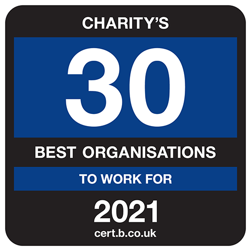 2021 Top 30 UK charity logo