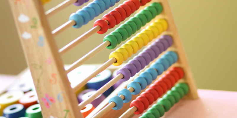 Child's abacus toy