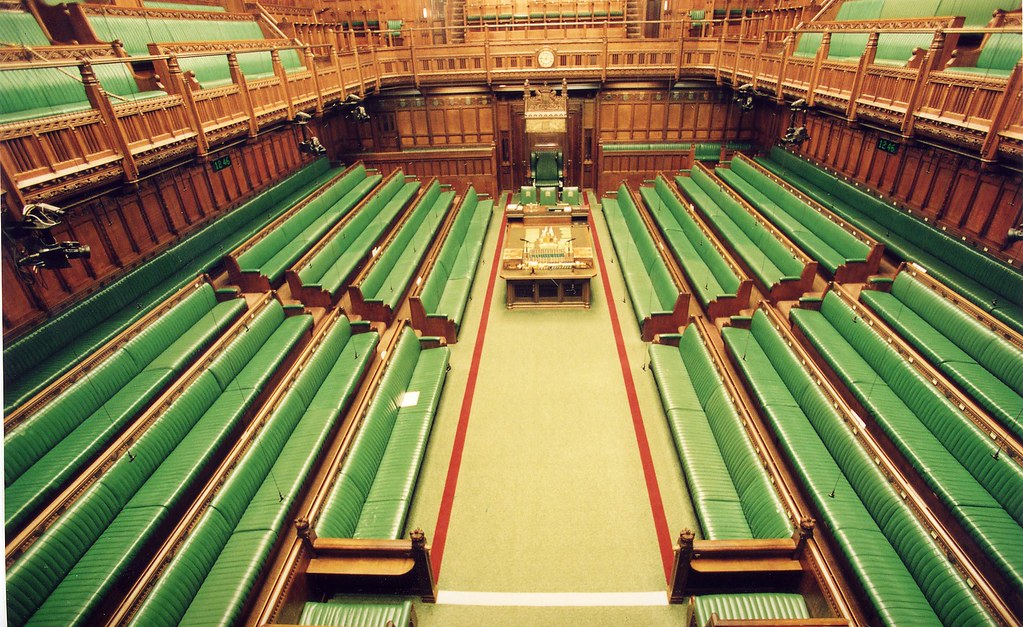 House of Commons chamber - elevated view
