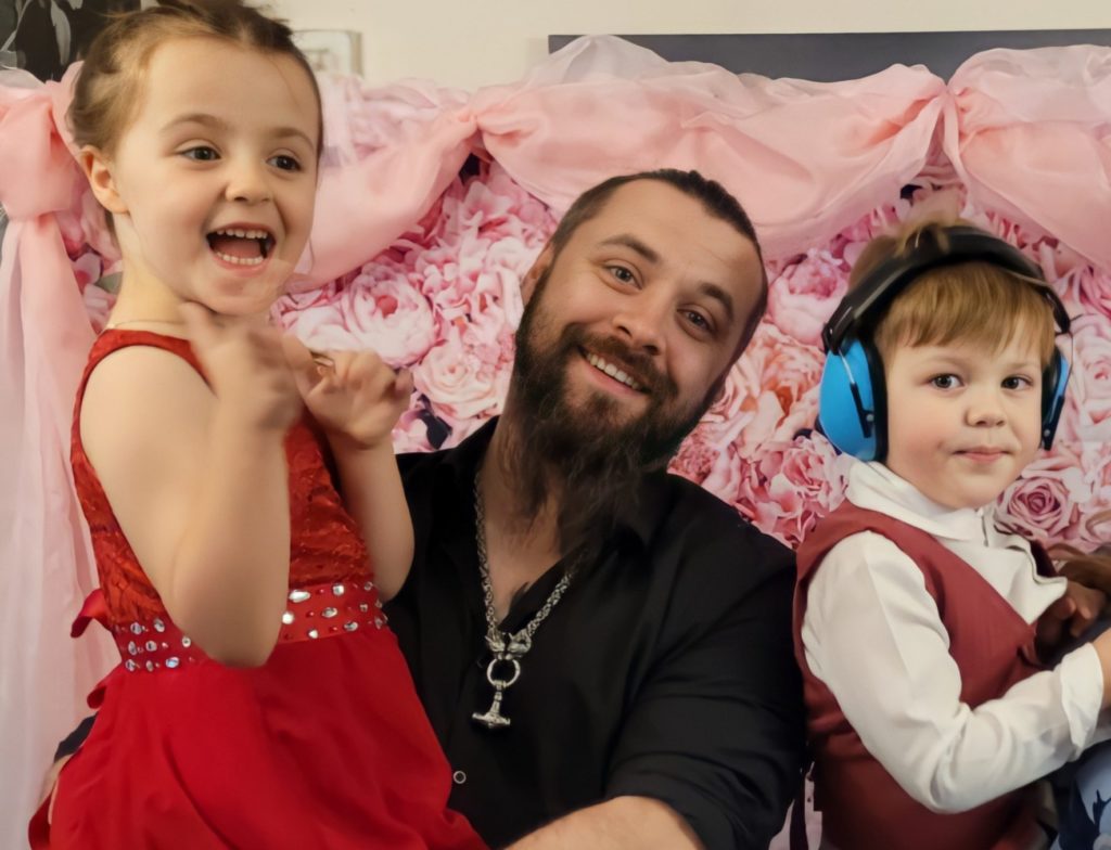 Dan with Allegra and Dante