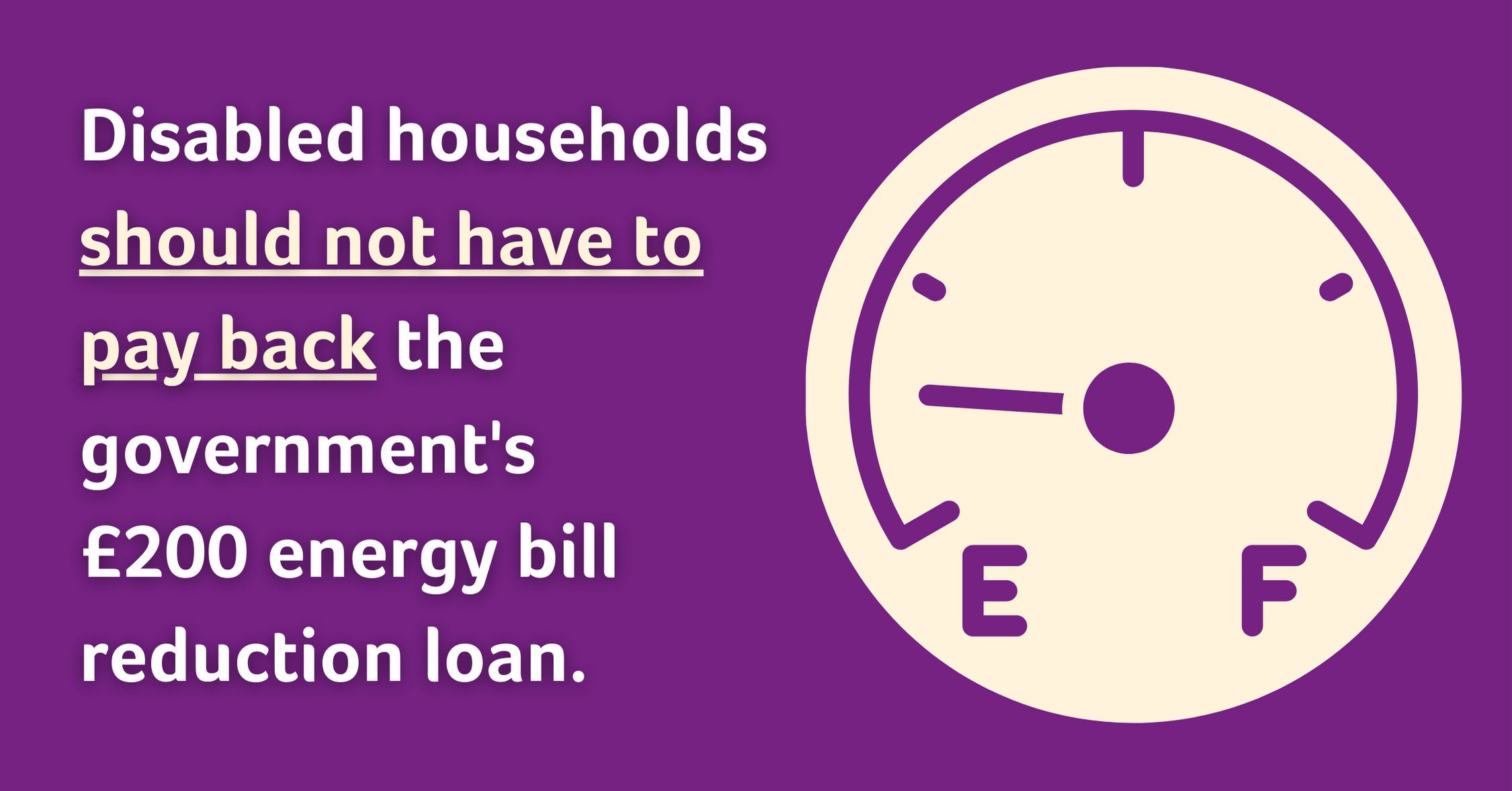 Contact Calls For Government To Cancel Disabled Household Energy Rebate 