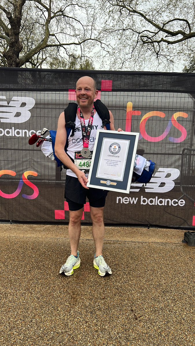 London Marathon runner and Guinness World Record holder, Jeremy Wright
