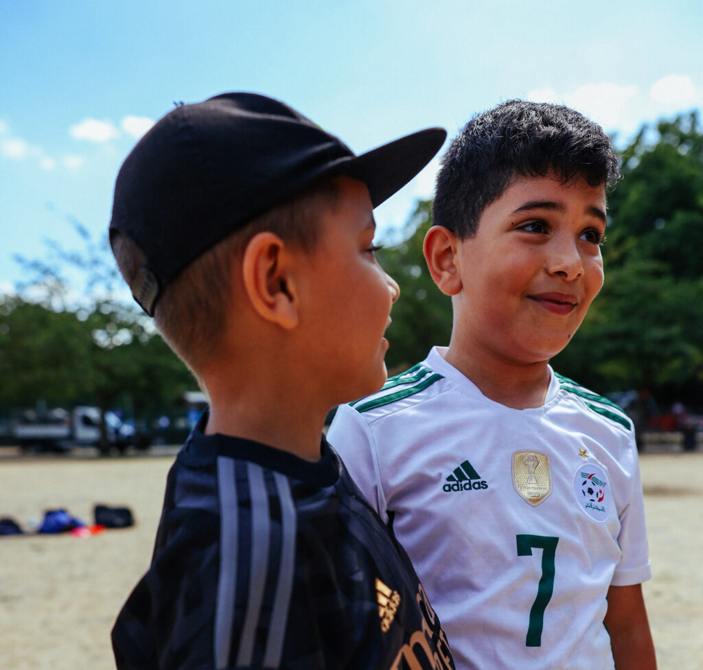Two boys at Battersea Sports Day
