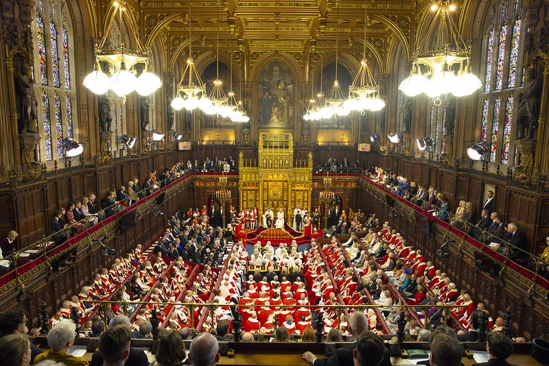 The Houses of Parliament during the King's Speech and the Opening of Statement Parliament