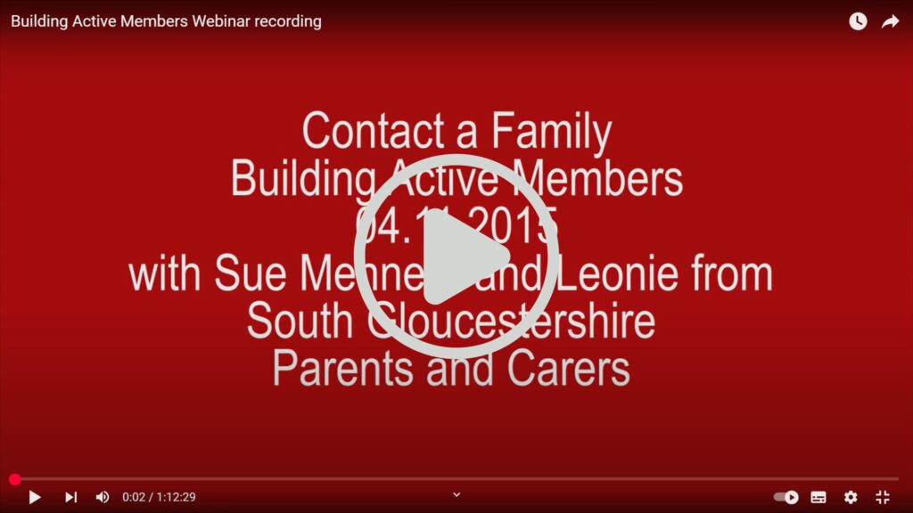 Building active members online learning session with play button