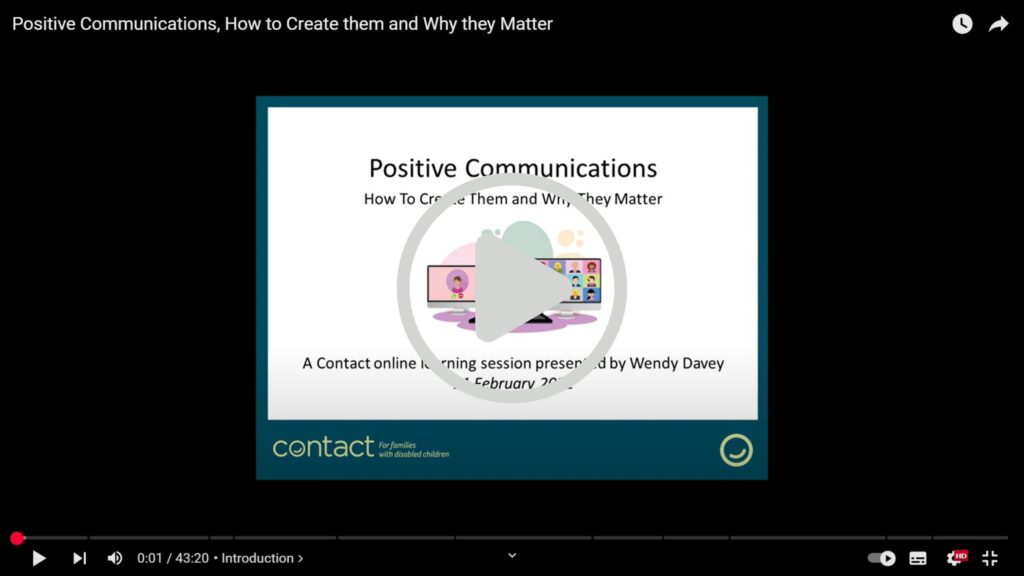 Positive communications how to create them and why they matter online learning session with play button