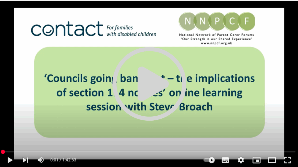 Councils going bankrupt video screenshot with white play button