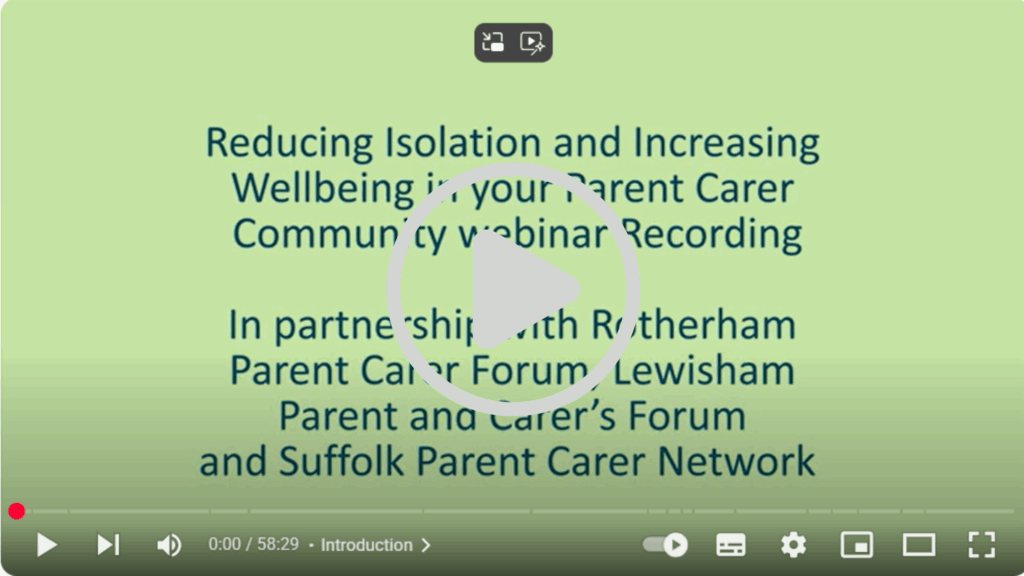 Reducing isolation and increasing wellbeing video screenshot with play button