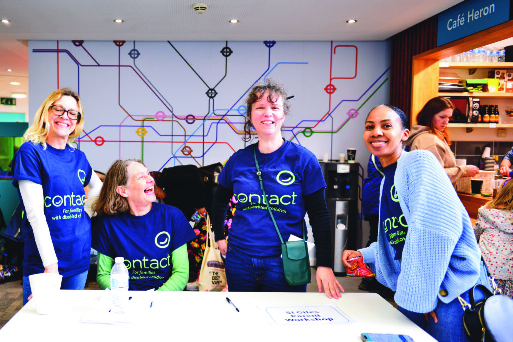 Contact staff attending a parent workshop event